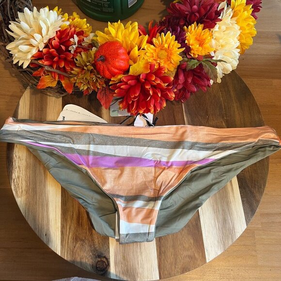 PrAna Womens Gemma Reversible Swim Bottom SMALL in Waves - Picture 1 of 7